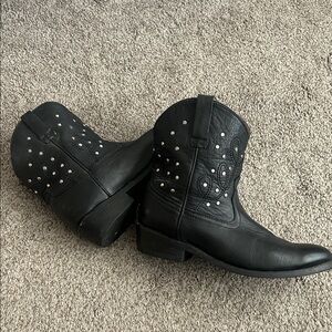 Miz Mooz Studded Western Ankle Boots - Women's